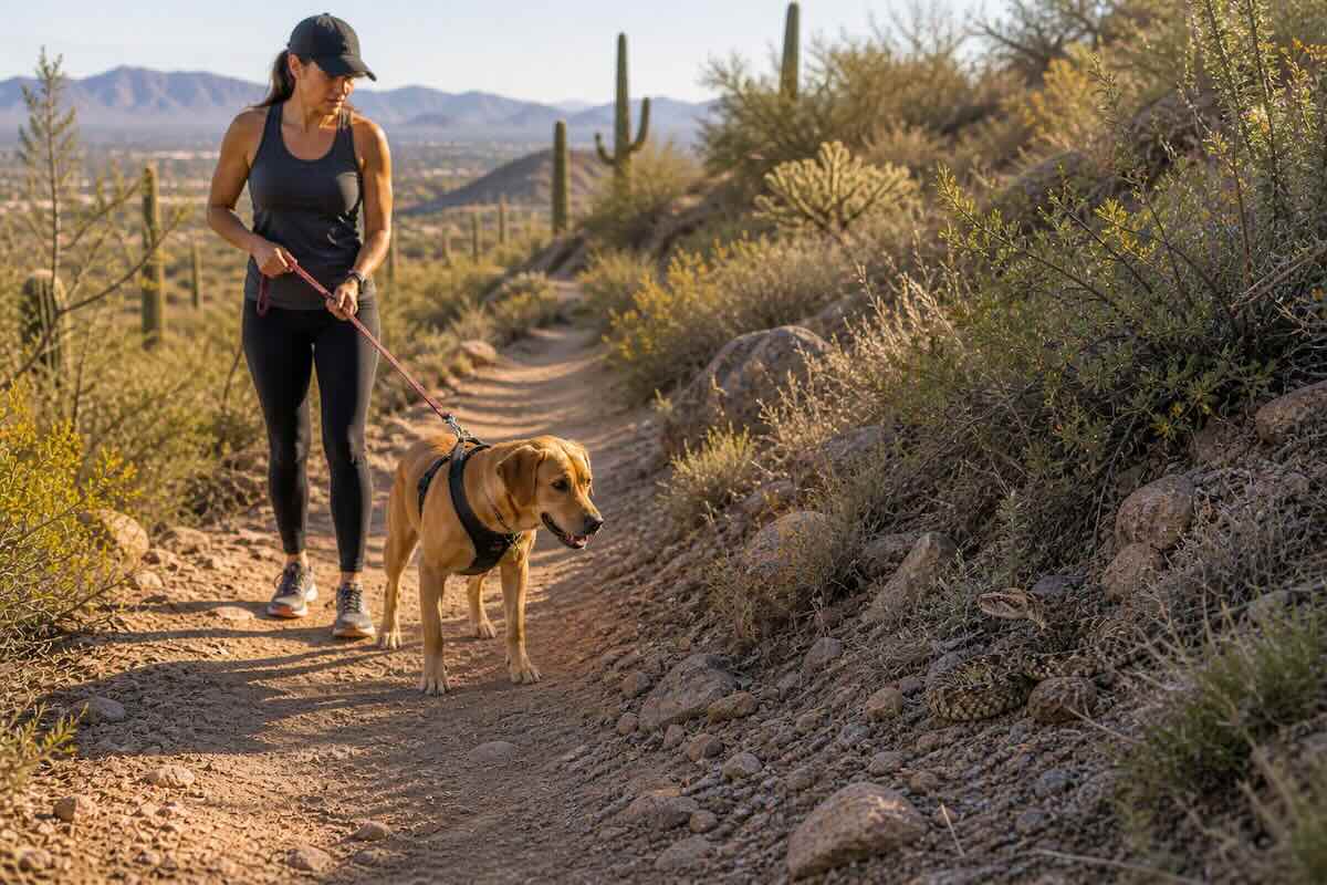 Dogs and wildlife dangers in the summer in Phoenix